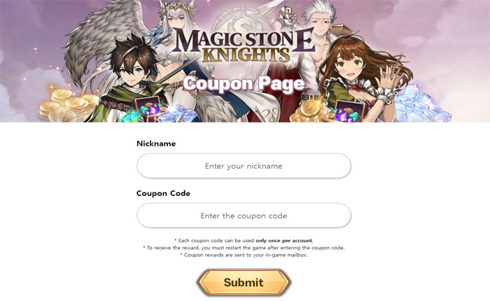 Magic Stone Knights codes