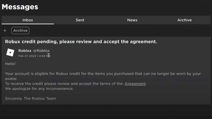 Roblox Moderated Item Policy