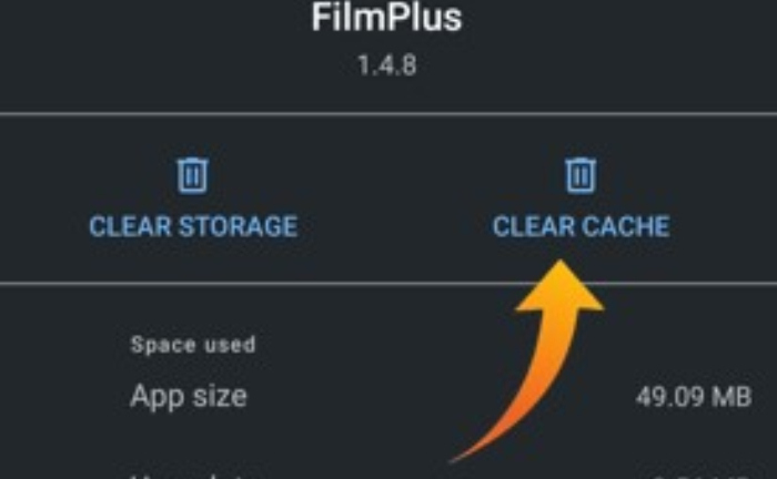 Clear Cache of FilmPlus