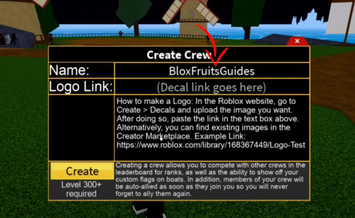 LOGO CREW LINK FOR BLOXFRUITS!(link in description) 