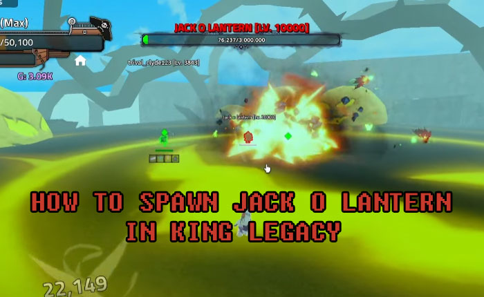 How To Spawn Jack O' Lantern Boss + New Code in King Legacy Update 4.8 
