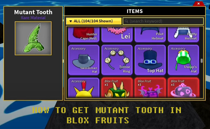Mutant Tooth In Blox Fruits