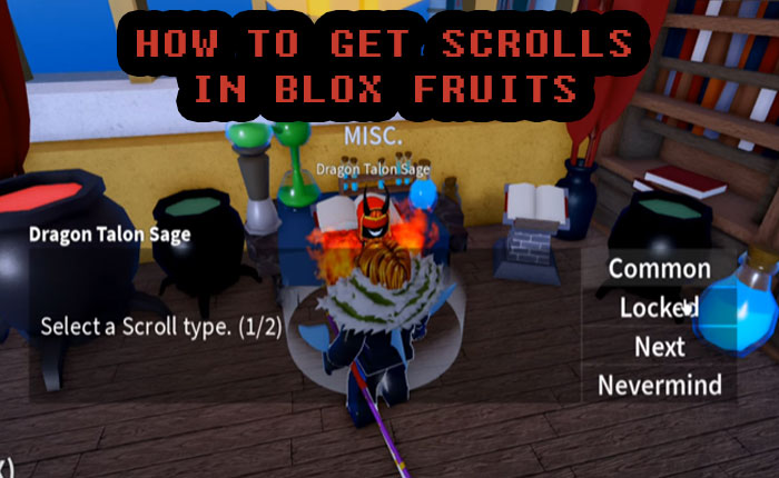 Blox Fruits] 3x Mythical Scrolls, via Gift