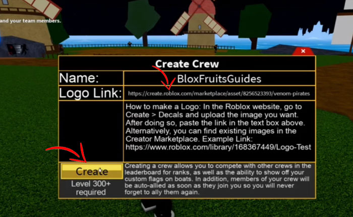 How to Create A Crew in BloxFruits 