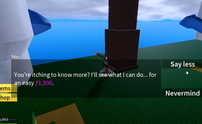 I was chilling on blox fruits and saw this Should I be worried