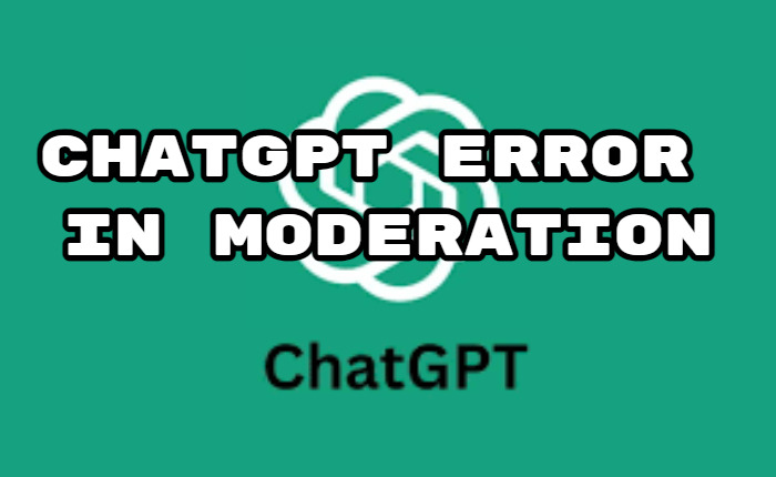 ChatGPT Error In Moderation Reasons