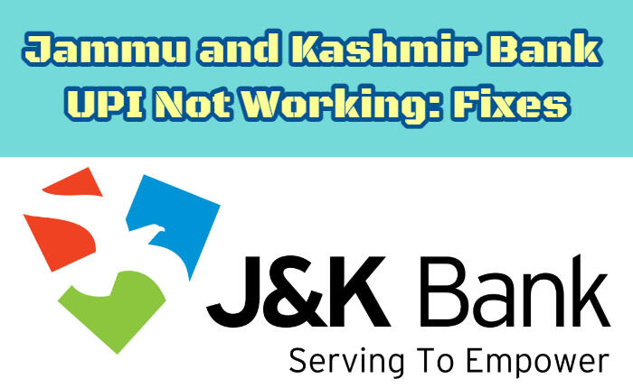 JK Bank UPI not working