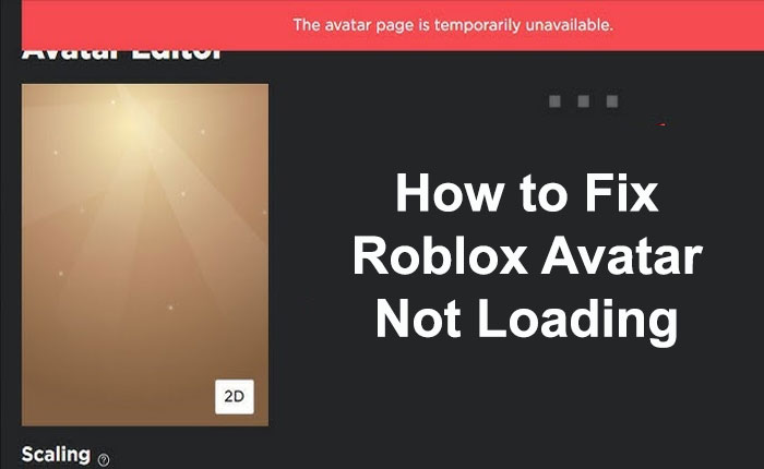 Roblox Avatar Not Loading