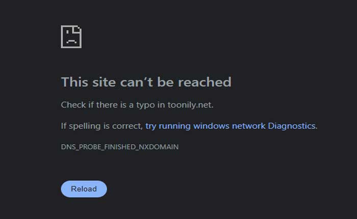 Toonily.net website is not working