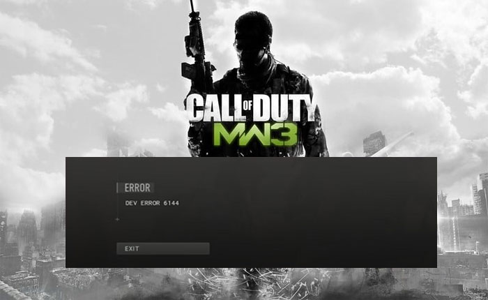 Modern Warfare 3 Dev Error 6144