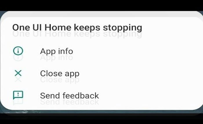 One UI Home Keeps Stopping