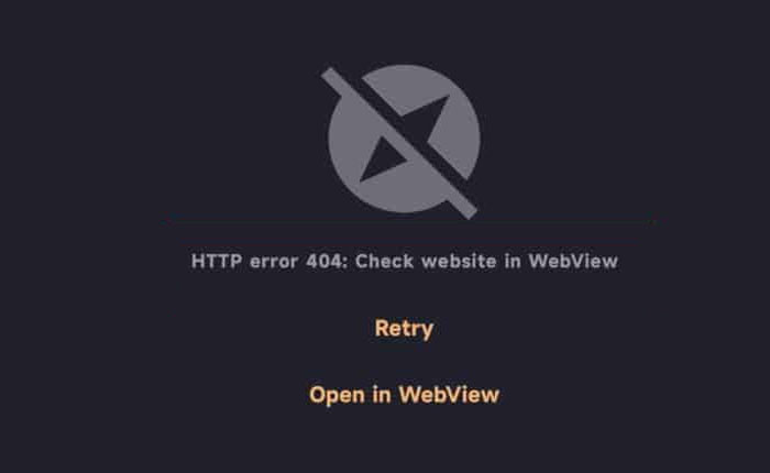 Tachiyomi HTTP Error 404