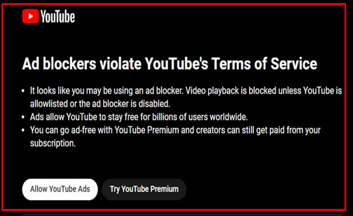 Fix Ad Blockers Violate Youtube's Terms of Service