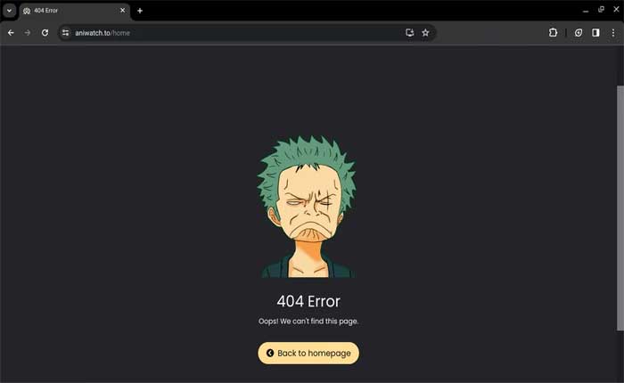 Aniwatch 404 Error