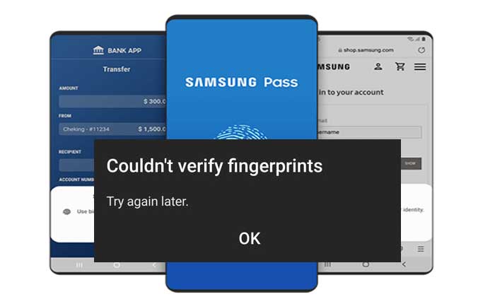 Samsung Pass Fingerprint Not Working