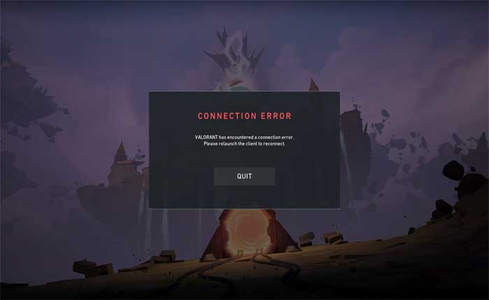 Valorant Has Encountered A Connection Error