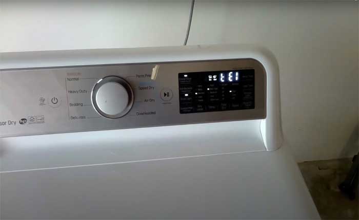 LG Dryer TE1 Error Code