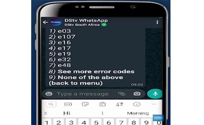Clear DStv Error Code Via SMS